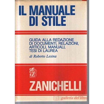 MANUALE DI STILE